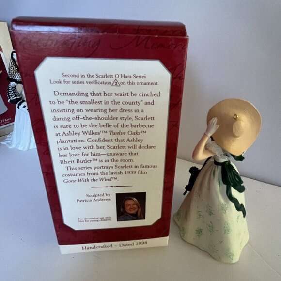 Hallmark Keepsake Ornaments Scarlett O'Hara Gone With The Wind Set of 4 in Box - Picture 4 of 16
